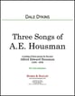 Three Songs of A. E. Housman Vocal Solo & Collections sheet music cover